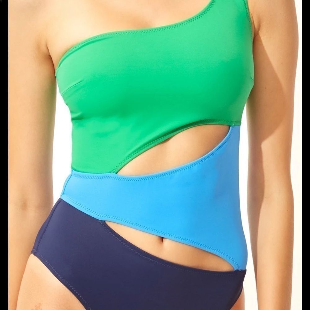 Solid & Striped Cutout One Piece - Picture 3 of 7
